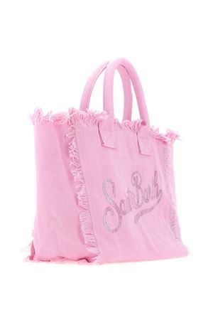 Pink cotton canvas vanity tote bag SAINT BARTH KIDS | VAMI00100403L